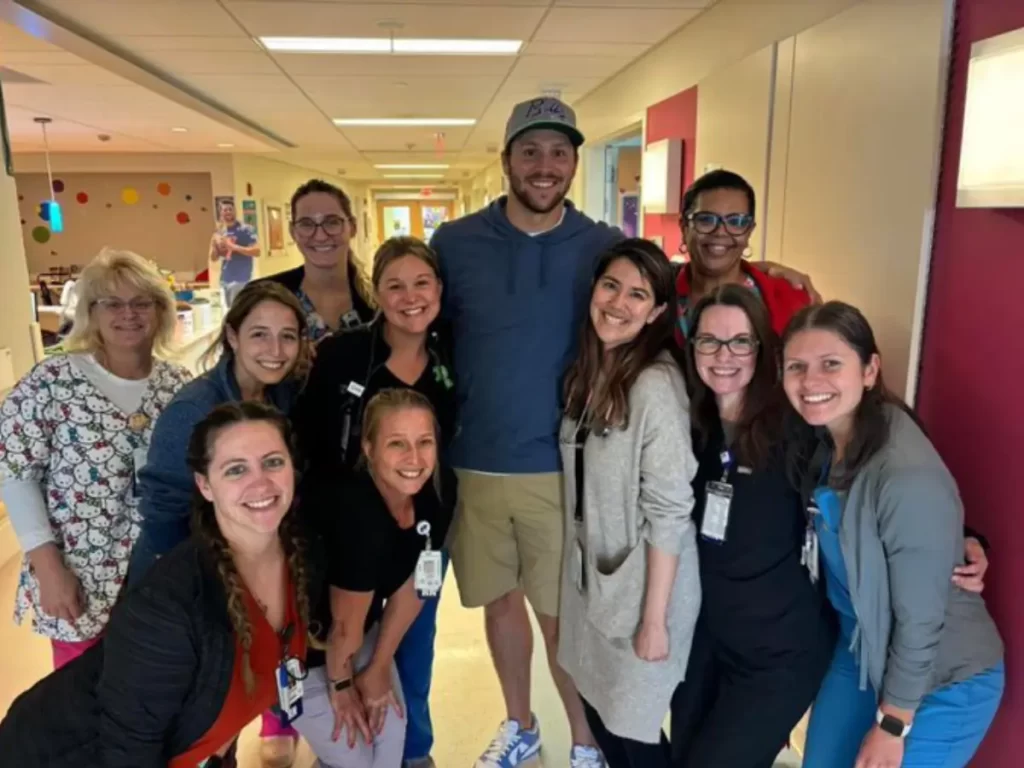 Buffalo Bills' Josh Allen Spreads Joy at Children's Hospital During National Nurses Week